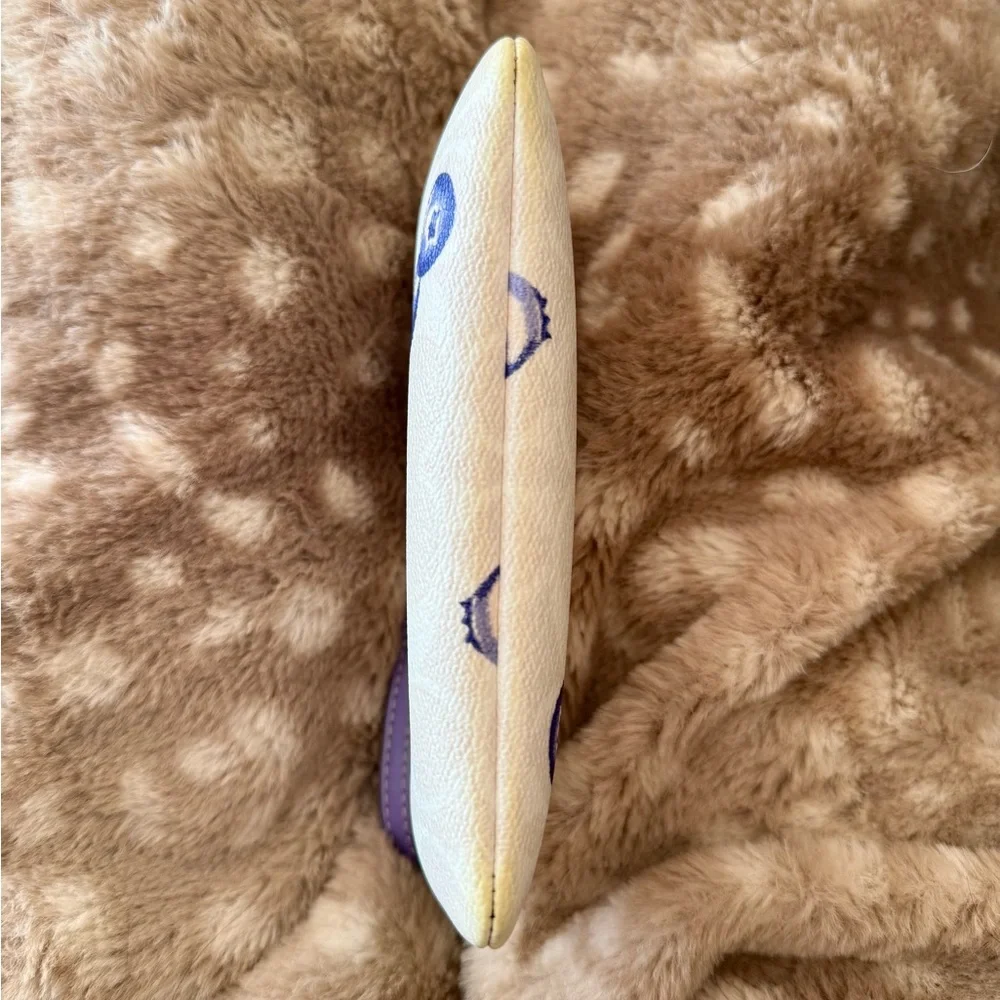 Coach Cream Pouch with Blueberry Design - Picture 4 of 4